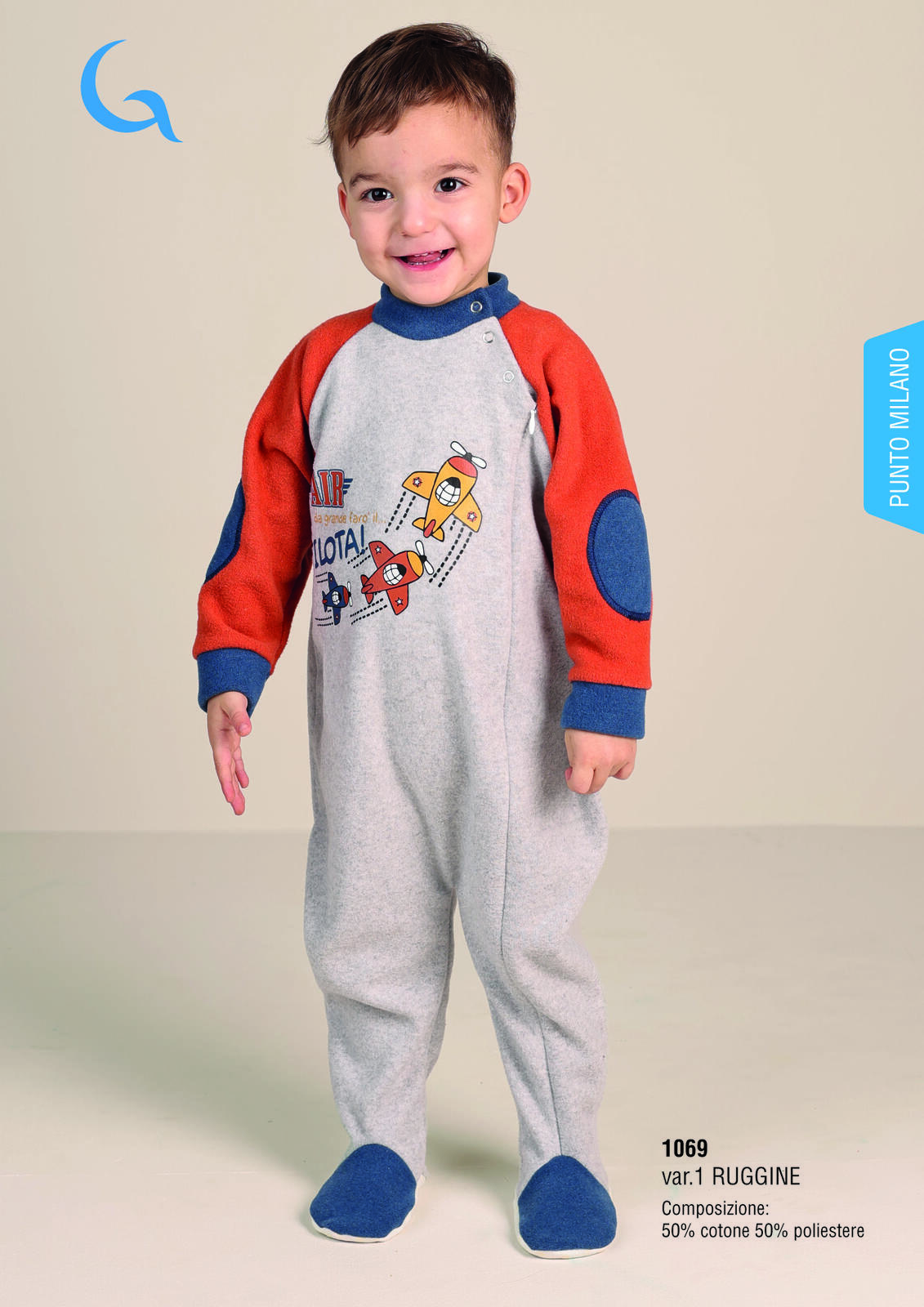 PIGIAMA TUTONE NEONATO M/L 1069 Tellini S.r.l. Ingrosso Abbigliamento